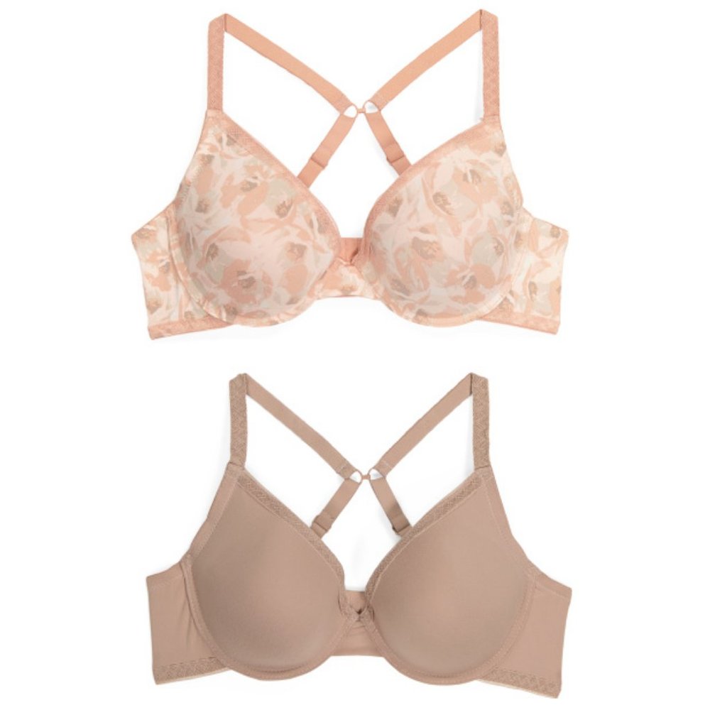 ANNE KLEIN 2pk Full Figure Micro T-shirt Convertible Bra